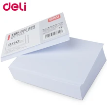 Deli note paper 300 листов в наборе, офисный блокнот для заметок, Белый блокнот для заметок, бумага для сообщений, бумага для заметок