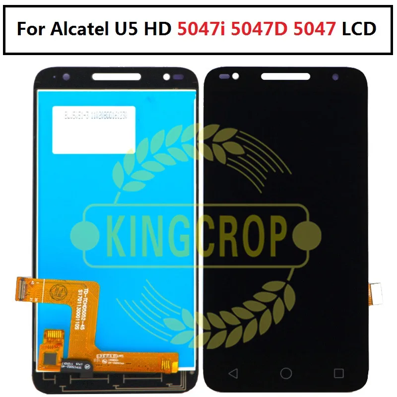 

5.0inch For Alcatel U5 HD 5047i 5047D lcd Display+Touch Screen Digitizer Assembly Replacement For Alcatel u5 Cell Phone