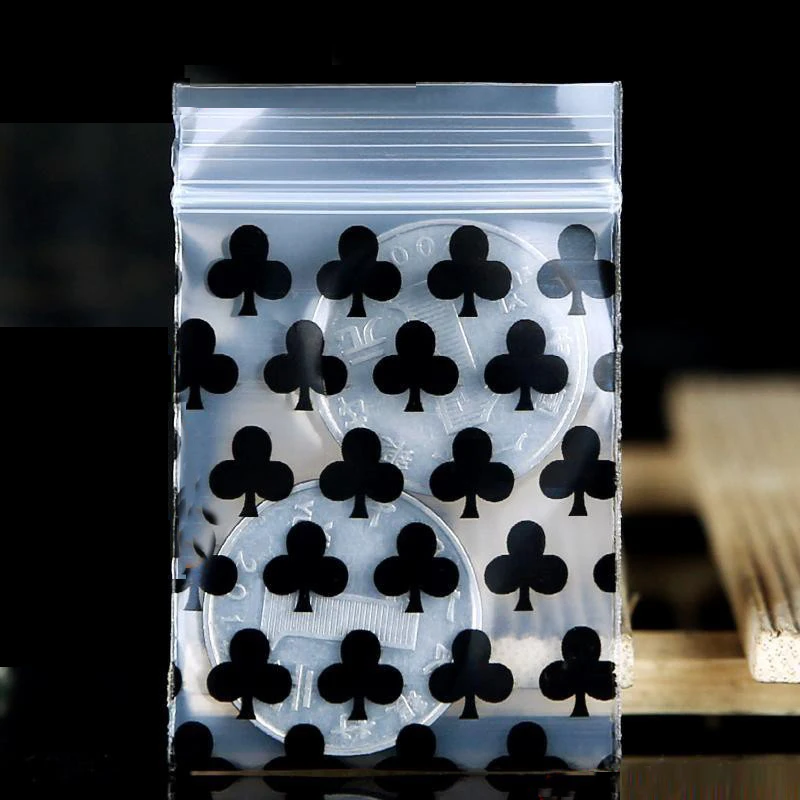 Печать Миниатюрные сливы Zip Lock Grip черный Пластиковая Упаковка Мешок Пищевые