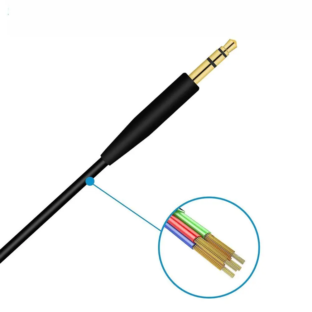 Кабель для наушников Замена 5N OFC внутри кабель для обновления аудио для Bose QC25 QC35 портативный свет аксессуары стабильный долговечный