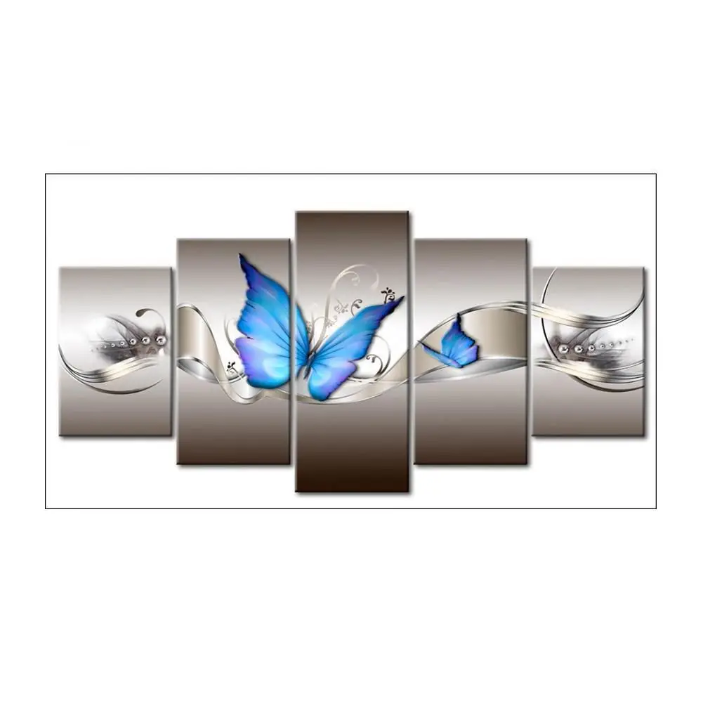 

Full Drill DIY 5D Diamond Painting Embroidery Cross Crafts Stitch Kit Home Decor blue butterfly