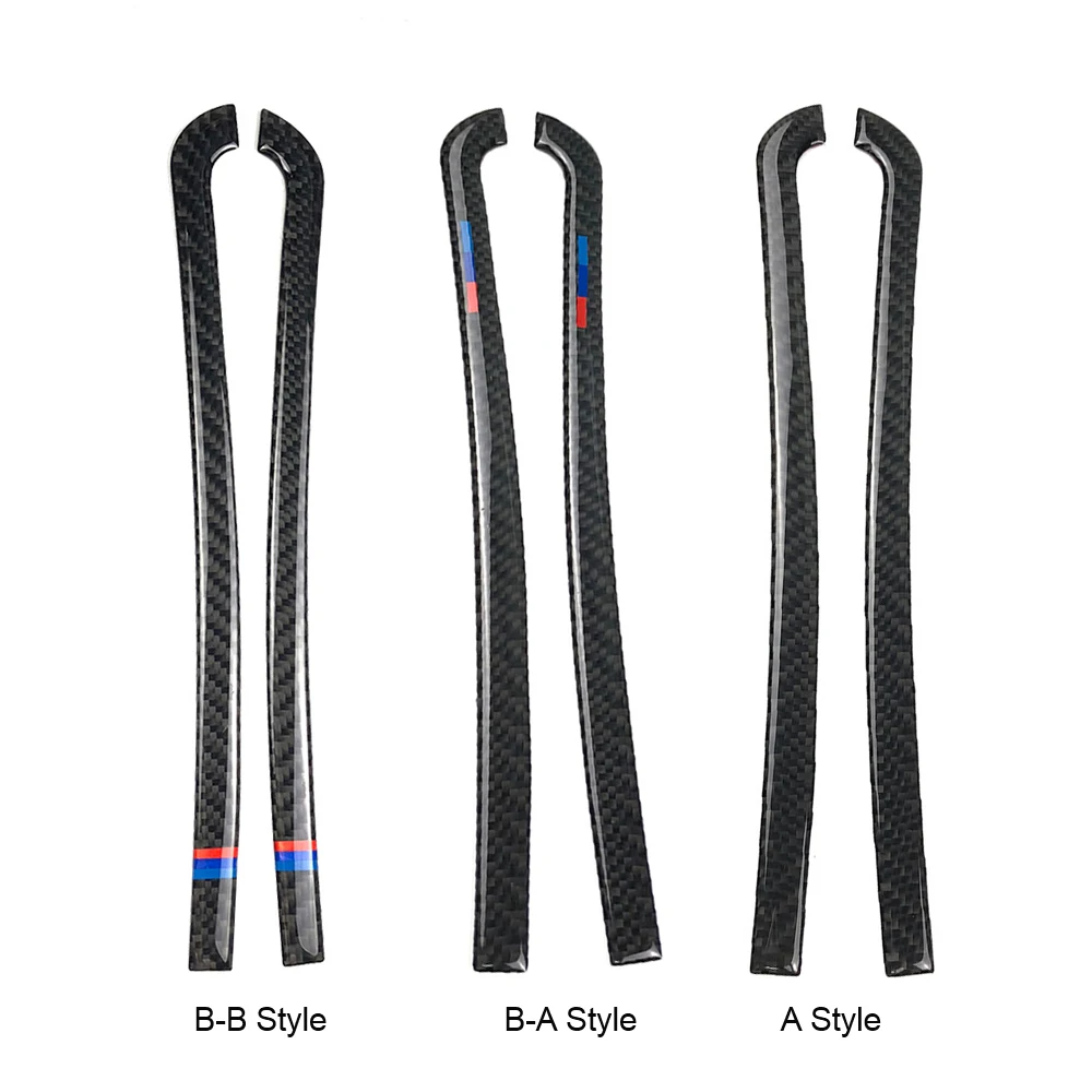 

2PCS Carbon Fiber Car Anti-Collision Strips Rearview Mirror Anti-Rub Strips Stickers For BMW X3 X4 X5 X6 F25 F26 F15 F16