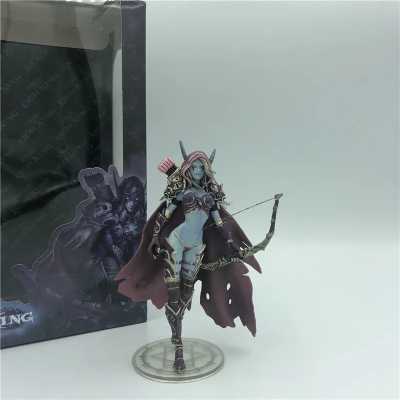 Sylvanas Темный Traxex ПВХ фигурка Windrunner Darkness Ranger Lady Коллекция Модель 14 см