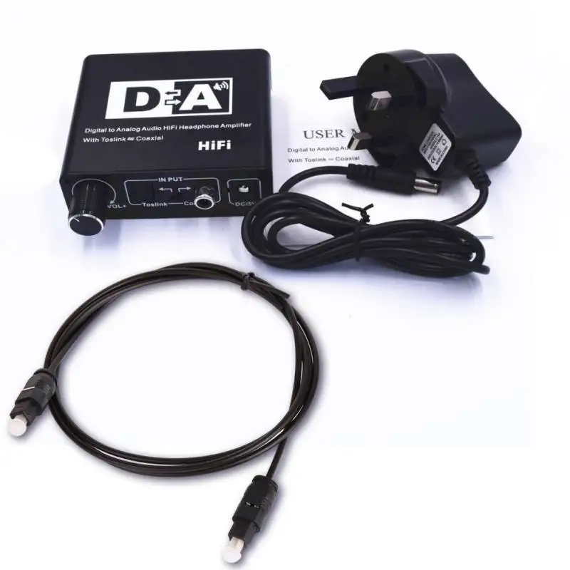 

192kHz DAC Converter Digital to Analog Converter Volume Control for Xbox DVD Blu-ray PS3 PS4 AV Amps Cinema Systems