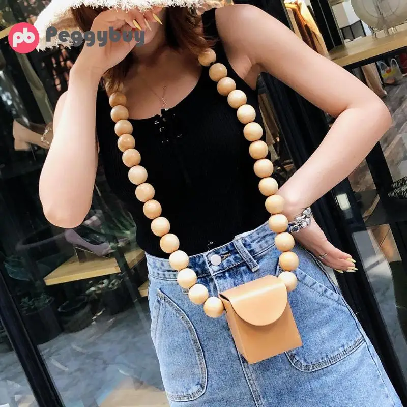 

Women Handbag small Bag Woven Bamboo Bag Beach Straw Shoulder Bags For Women Wood Round Beach Bags bolsa feminina