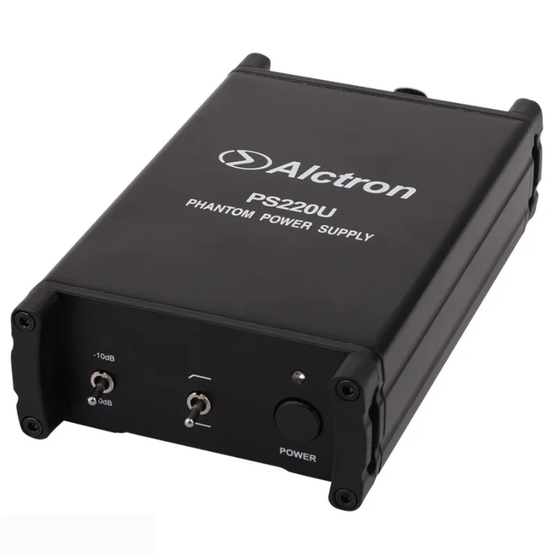 

Alctron PS220U 48V phantom power supply noise reduction switch powered by USB connector with computer for condenser microphone