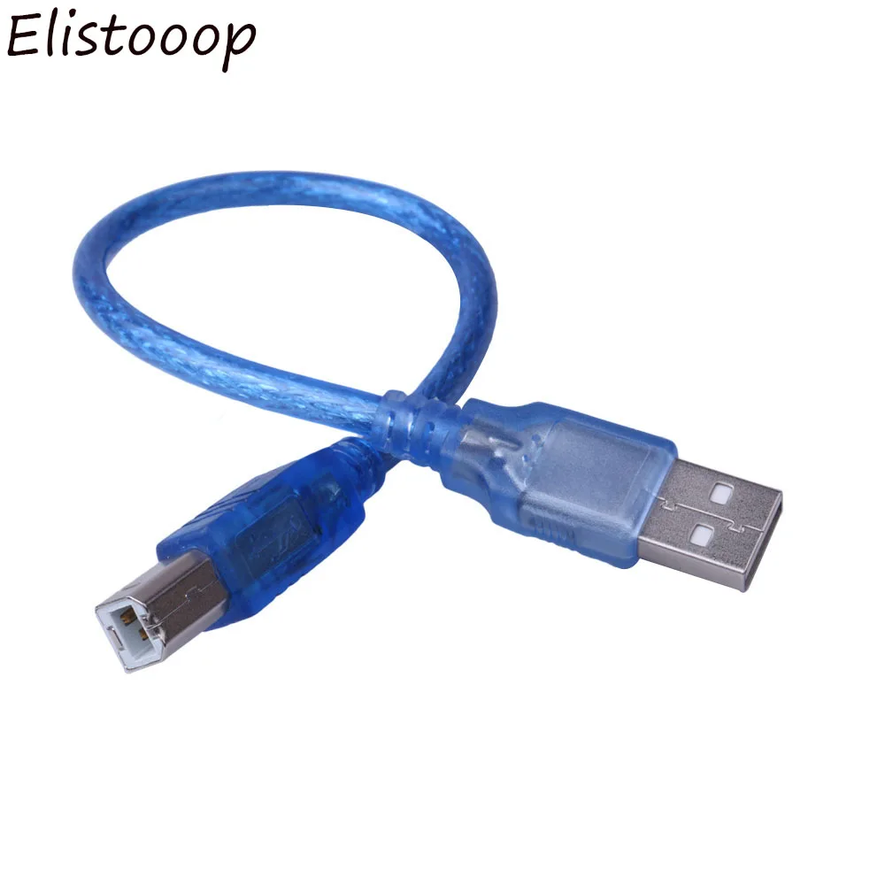 Elistooooop кабель для сканера принтера тип А Папа-тип в папа USB 2,0 удлинитель для принтера HDD высокоскоростной прозрачный