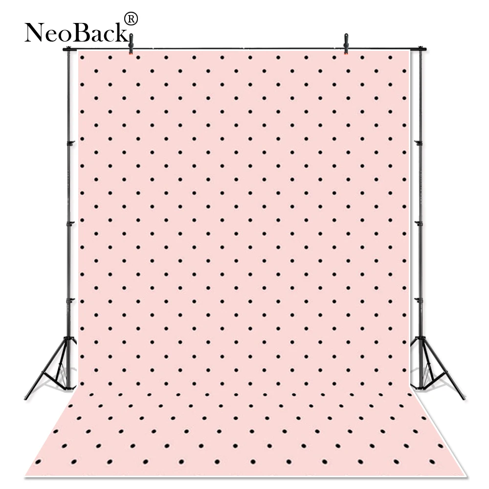 

NeoBack Flesh pink Dots Modern Pattern Photography Backdrops Children Backgrounds Photo Studio Photographic Background P3646