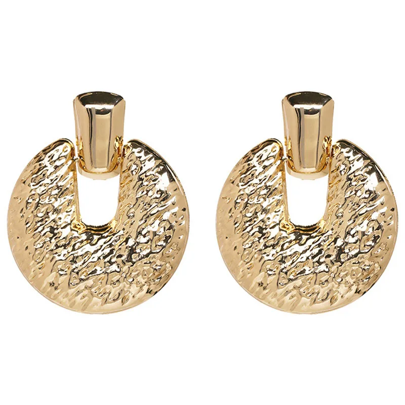 Креативные геометрические Висячие серьги для женщин, женские преувеличенные металлические висячие серьги с золотом и серебром, хорошие украшения в подарок - Окраска металла: EB2192 Gold