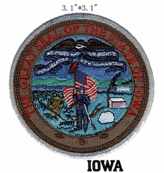 

Iowa State Sealembroidery patch 3.1" wide shipping/ intricacy patch/majority items /soldier