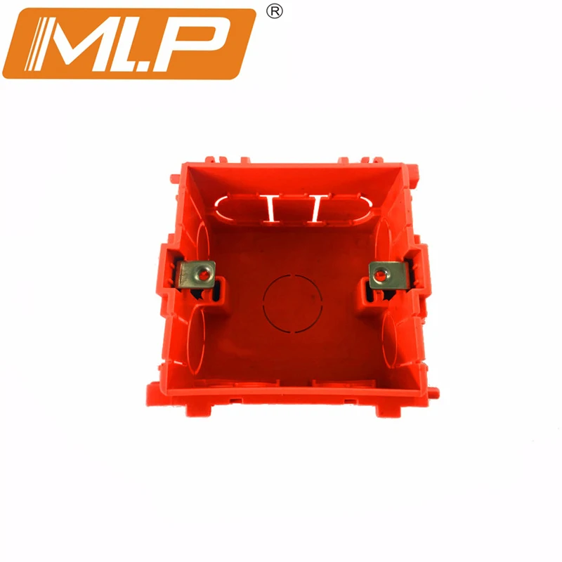 MLP Dark Box PVC Socket Box 88mm 85mm 53mm Mounting Box For 86mm 86mm Standard Switches