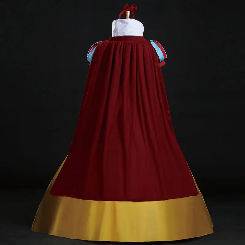 snow white costume custom made Adult Halloween costumes Princess snow white cosplay costume headband cloak snow white dress