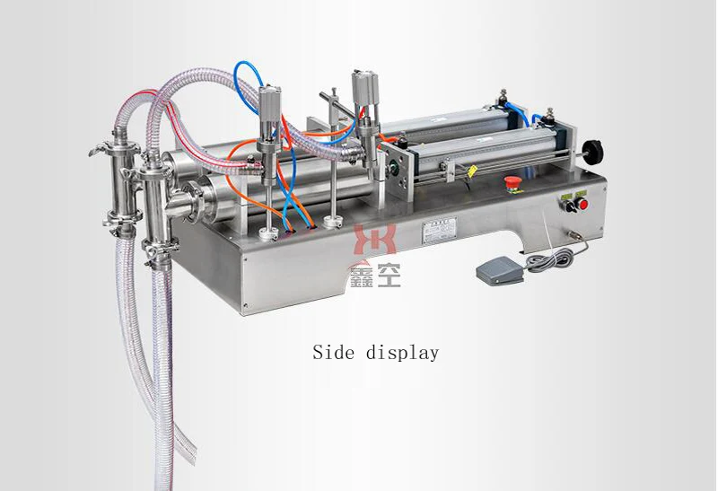 Жидкий двойной-разливочная машина количественная наполнительная машина нержавеющая сталь пневматическая поршневая разливочная машина