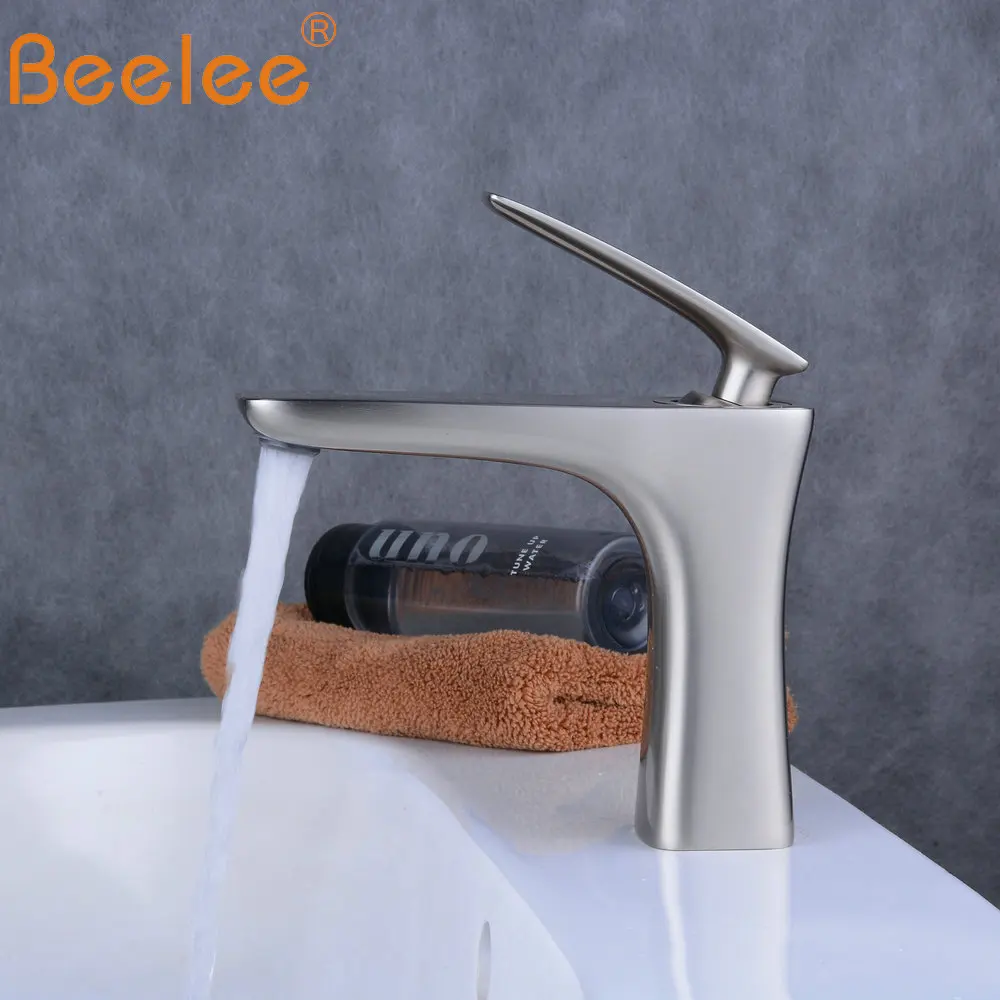 

Beelee Bathroom Taps Mixer Nickel Faucet Top Sink Tap Mono Basin Mixer Faucet Cloakroom Faucets BL6609N
