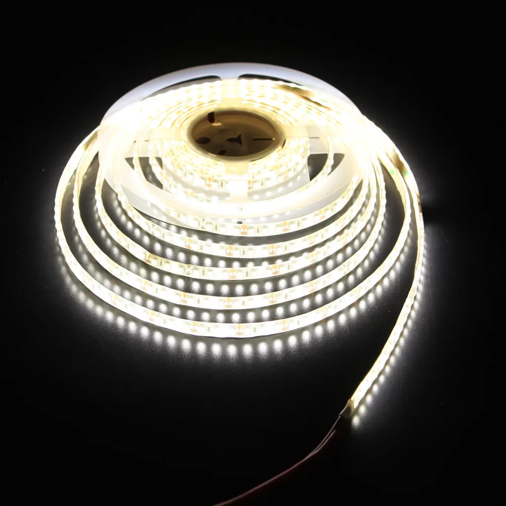 

High brightness white/warm white led strip DC12V SMD 2835 5M/600L 120led/M flexible led rope indoor outdoor decoration light