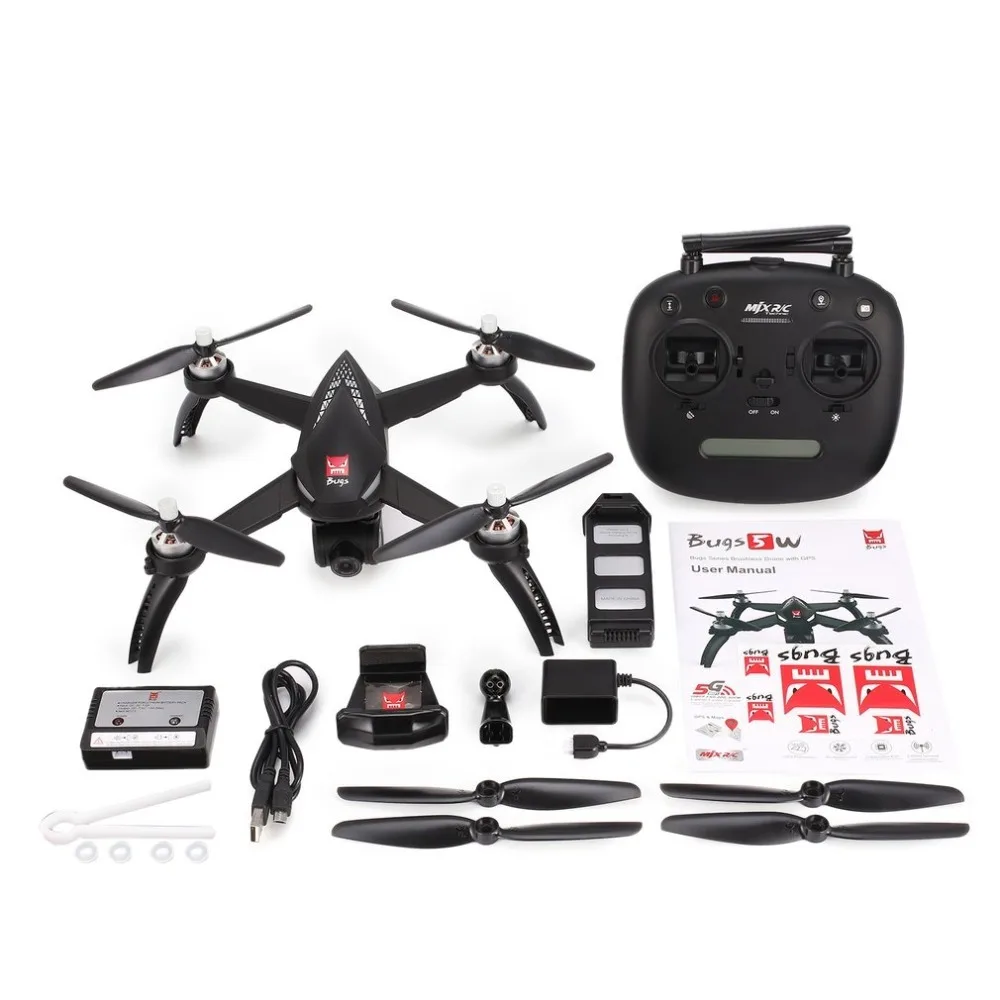 

MJX Bugs 5W B5W Professional Camera RC Quadcopter Drone 5G WiFi FPV 1080P Camera Altitude Hold Follow Me Hovering