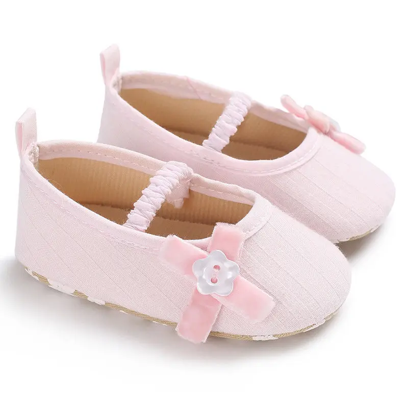 Cute Lovely Toddler Baby Girls Fashion Shoes Newborn Infant Pram Soft