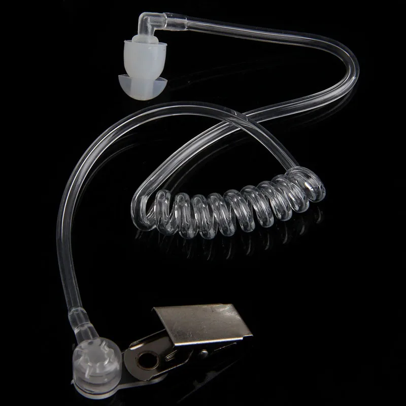 

3.5MM Plug Port Listen Only Headset Earpiece Single Earphone Clear Acoustic Tube