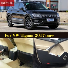 Автомобильные накладки на переднюю и заднюю дверь, Противоскользящий коврик для автомобиля, аксессуары для VW Volkswagen Tiguan 2th generation