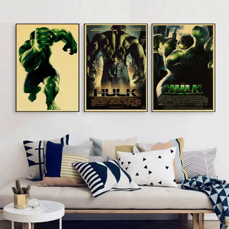 

Hulk movie poster Marvel superhero Avengers bedroom dormitory decorative painting 30cm*21cm