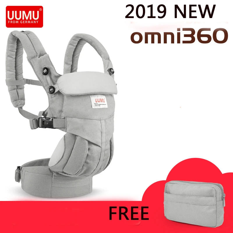 

UUMU 360 OMNI Germany Baby Sling carrier Cotton Ergonomic New Born Baby Backpacks Carrier Sling Breathable Wrap Holder Hipseat