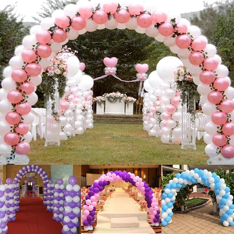

About 4M(W)* 2.2M(H) Balloon Column Arch Upright Base Pole Stand Display Set Column Frame Arch Column Kit Birthday Wedding Party