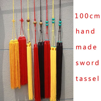 

Long spike 0.9 meters 1 meter ultra long sword tassels red yellow brown long sword tai chi sword polyester tassels turquoise