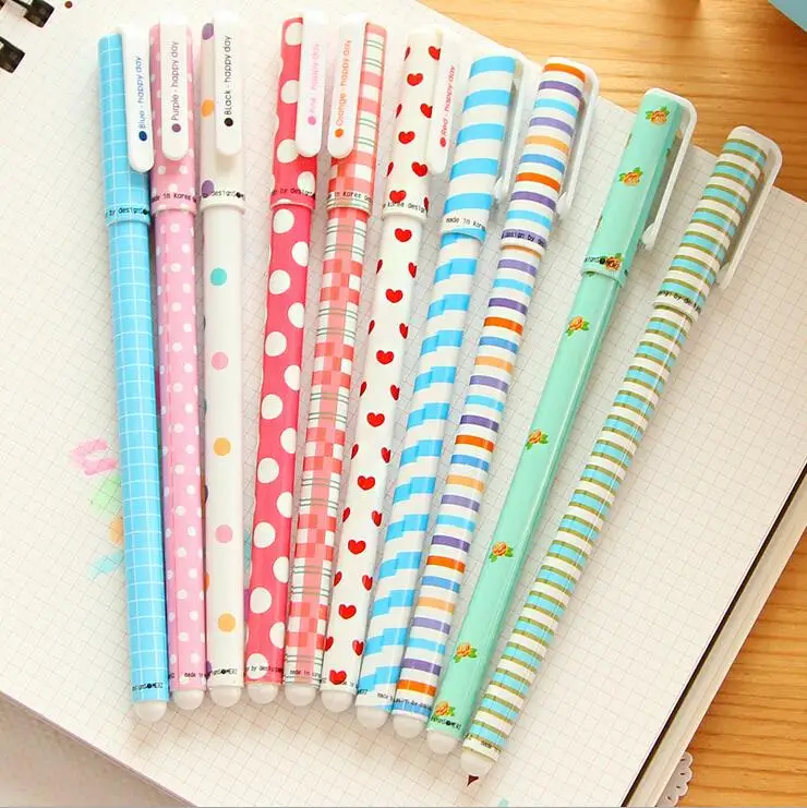 10 Pcs Korean Stationery Stationery Watercolor Pen Gel Pens Set Color