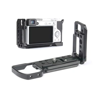 

Quick Release L Plate Bracket Holder Hand Grip for Sony Alpha A6300 A6400 Digital Camera for Arca Swiss Tripod Ballhead