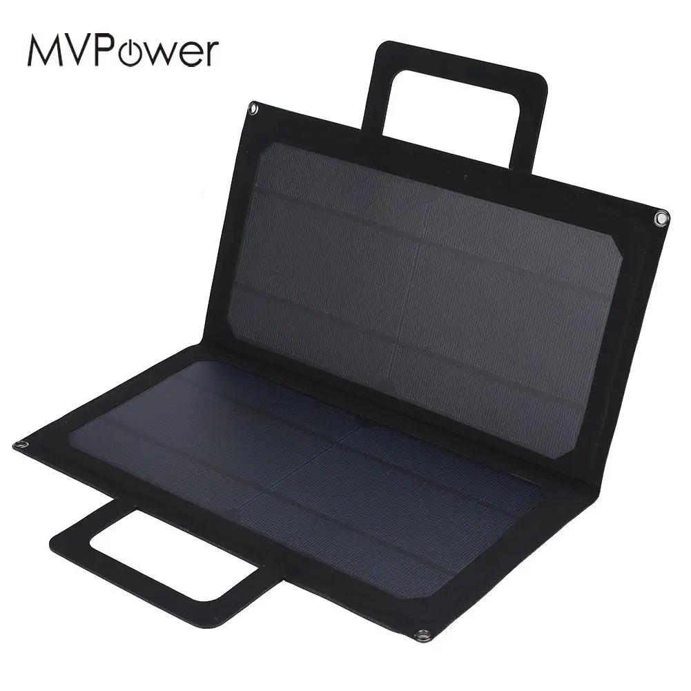 

Folding Solar Pane 14W 5V Durable Waterproof USB Solar Panel Two Fold Outdoor Solar Generator Emergency Power Supply Portable