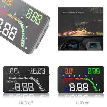 

T100 OBD2 HUD 4" Car Head Up Display Digital Car Speedometer Windshield Projector