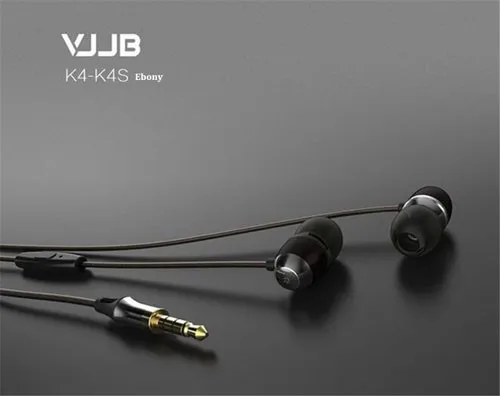 VJJB K4 K4S деревянный бас в ухо Ebony наушники бас DIY волшебный звук обновление с микрофоном без микрофона