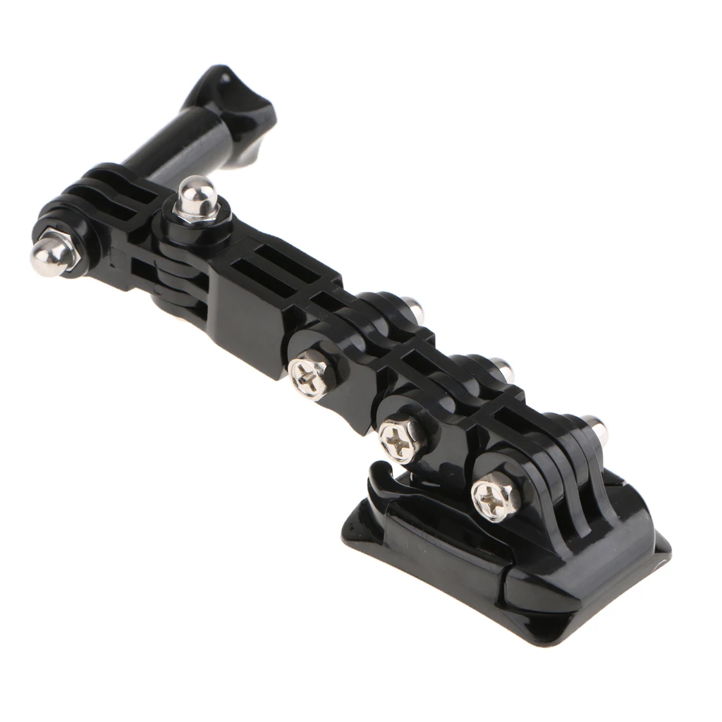 Helmet Mount for GoPro Camera Housing Adapter & 2x Curved Adhesive Pad Rock Climbing Baseball General Purpose