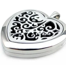 Персик в форме сердца стальное облако(30 мм) ароматерапия/эфирные масла духи диффузор медальон ожерелье