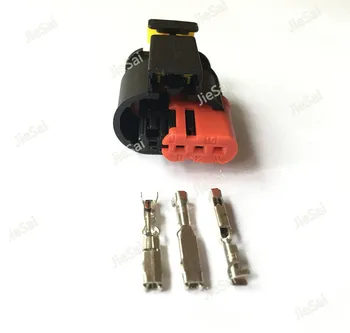 

3 Pin Waterproof Automotive Wire Connector Sealed Sensor Fuel/Diesel Injector Ignition coil Connector AMP Tyco 284425-1