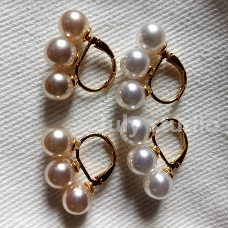 

Big-name Temperament hundred pearl simple retro small exquisite earrings ear nail mesh red earrings