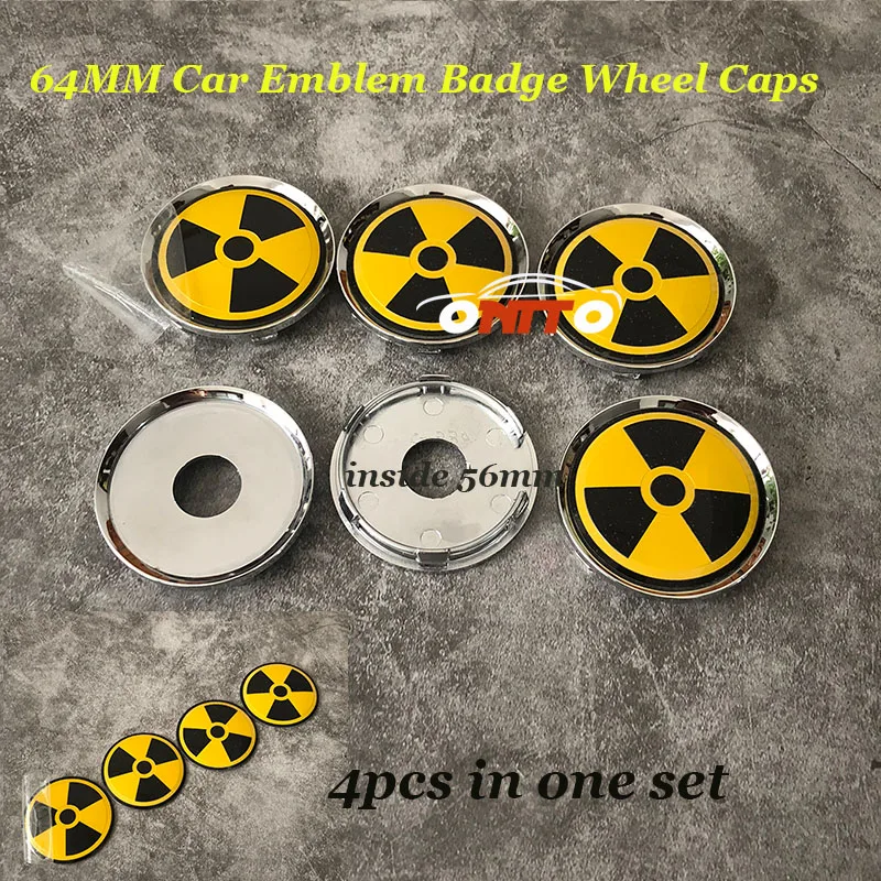 

For winnower Pinwheel logo 4pcs 64mm Auto accessories logo badge emblem Rims Wheels hub center caps 56mm Wheels Stickers