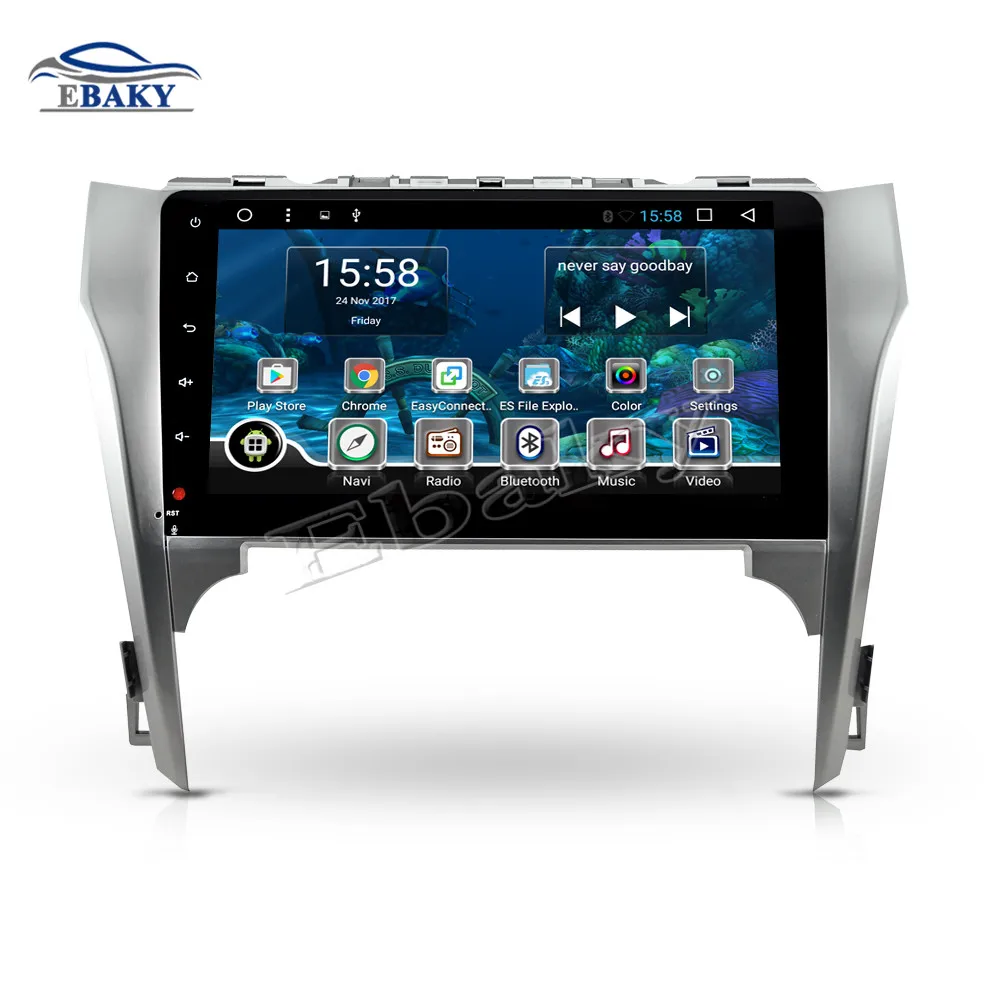 Flash Deal NaviTopia 10.1inch Octa Core Android 7.1 8.1 Car DVD GPS Navigation for Toyota Camry 2012 2013 2014 Auto Multimedia Radio Stereo 2