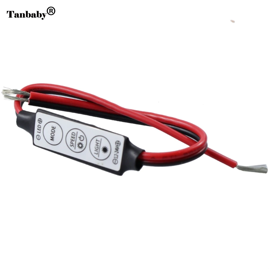 

Tanbaby Mini led controller DC 12V 3 Keys Dimmer Controller For single color 5050 3528 5630 5730 3014 Led Strip lamp