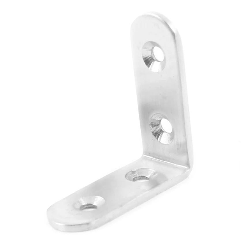 

5 Pcs 50mm x 50mm Right Angle Stainless Steel Corner Bracket