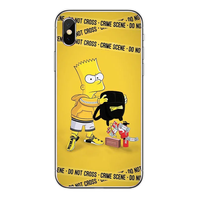 Мягкий чехол LISHE The Simpson из ТПУ для iPhone 11Pro 5 5S SE 6 6S XS Max 7 8 Plus XR, Забавный прозрачный чехол высокого качества - Color: TPU