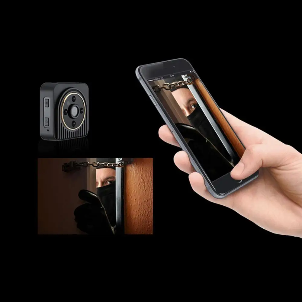 Cewaal Mini H5 720P WiFi светодиодный ИК с ночным видением широкий угол движения P2P камера видеокамера DV видео рекордер Спорт Открытый DVR