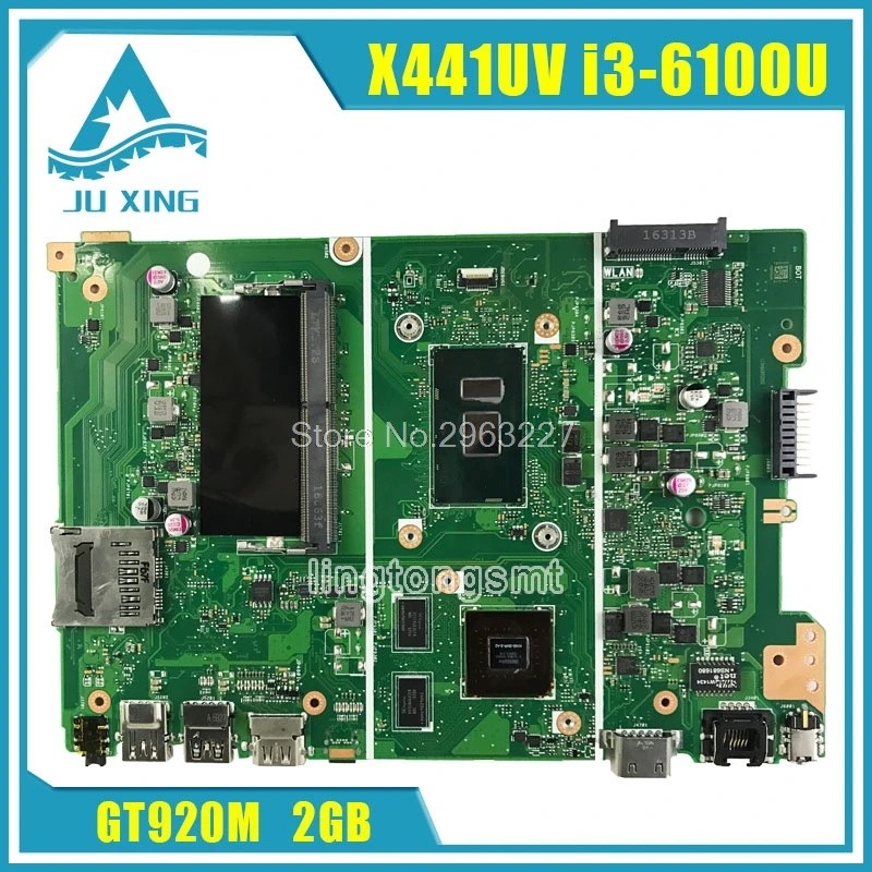 Оригинальная материнская плата для ноутбука ASUS X441UV X441U X441UV REV2.1 i3 6100U процессор Graphic GT 920MX с 2 Гб VRAM материнская плата