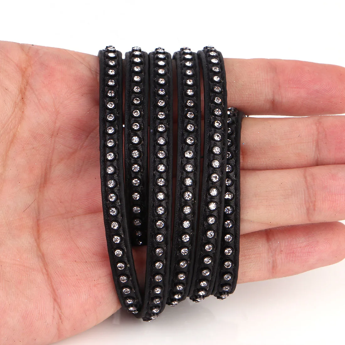 Шнур и веревка из искусственной кожи с белым стеклом 5 мм|leather cord|pu leather corddiy jewelry