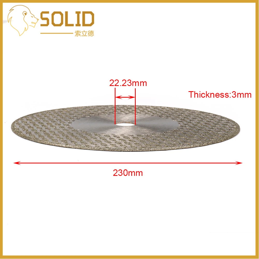 230x22,23x3 мм Алмазный шлифовальный режущий диск алмазное лезвие колесо для гранита мрамора 40 #1 шт