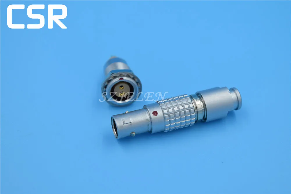 LEMO connector 2 pin FGG 0B 302 CLAD EGG 0B 302 CLL Metal circular plug self
