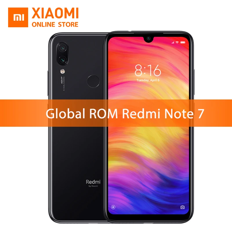 

Global ROM Xiaomi Redmi Note 7 3GB 32GB Snapdragon 660 Mobile Phone Octa Core 4000mAh 6.3" 48MP+5MP 2340*1080 Cellphone CE