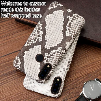 

Python skin genuine leather half-wrapped case for Samsung Galaxy A6 Plus 2018 case for Samsung Galaxy A6 Plus 2018 cover case