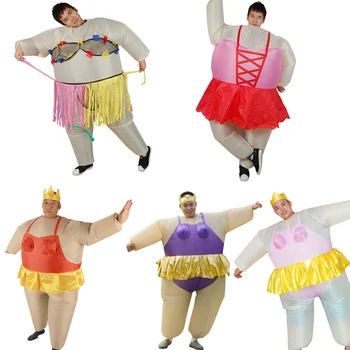 

Ballet Inflatable Cosplay Costumes For Women Men Inflated Garment Make Up Halloween Christmas Party Suits Adult Fancy Clothes
