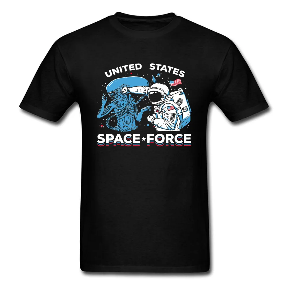 

United States Space Force Star Wars Spaceman Galaxy T Shirts Summer All Cotton O-Neck Normal Top T-shirt Men Love Day Best Gift